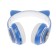 MYBIT W-32 heads, wireless, MIC, BT 5.0, AUX, Microsd, MP3, 400 mAh, blue
