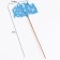 Topper wooden "Happy Birthday" blue 13x8 cm