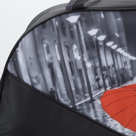 Road bag with lightning, black color-3