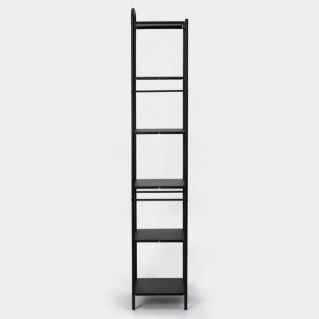 Six -haired floor rack 29 × 29 × 158.5 cm, black color-2