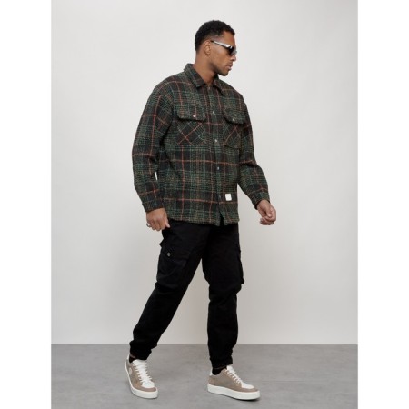 Male windbreaker, size 52, green color-2