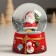 Souvenir Polystone Water Ball "Grandfather Frost with an elegant Christmas tree" 7x8x9 cm