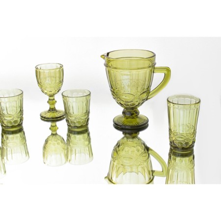 Glass Glass Magistro "La-Channel", 1.1 l, green color-6