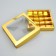 Box for sweets, confectionery packaging, 16 cells “Golden”, 18.9 x 18.9 x 3.8 cm