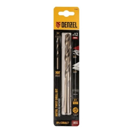 Denzel 71463, 12 mm, HSS CO-8% metal drill-3