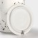 Ceramic mug with a spoon "White Marble", 350 ml, white color
