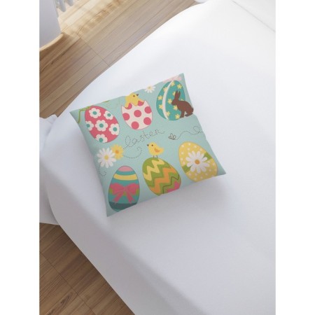Decorative pillowcase "Premed Easter eggs", on a zipper, size 45x45 cm-1