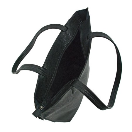 Female bag, artificial leather, black 30x11x35 cm-1