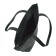 Female bag, artificial leather, black 30x11x35 cm