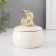 Coramics Coramics "Golden Rabbit" White 8x8x10 cm