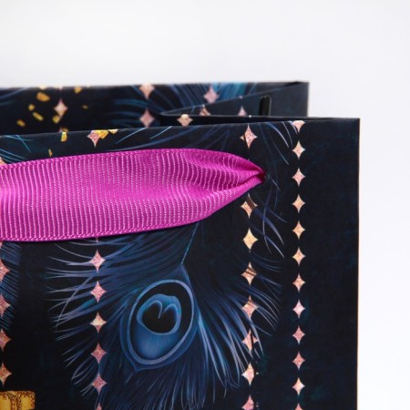 Package for the bottle "New Year", 13 x 36 x 10 cm, New Year-4