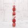 A set of jewelry plastic 6 pcs "holiday" (4 balls, 2 houses) 6 cm, red