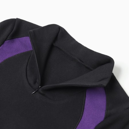 Female set (fufaika, pants) thermo, black/purple color, rn 54-1