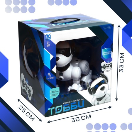 Robot dog “Tobby” IQ Bot, programmable, interactive: sound, light, sensory, on the battery-8