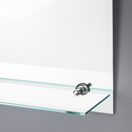 Mirror, wall, with sandblasting graphics, with a shelf, 40 × 55 cm-1