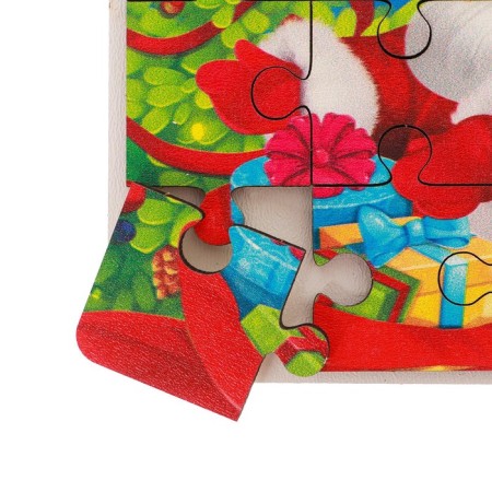 New Year's puzzle wooden “New Year! Santa Claus"-3