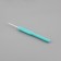 Knitting hook, with a plastic handle, d = 3 mm, 14 cm, blue color