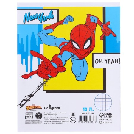 A set of first grader in the folder, spider-man, 40 items-37