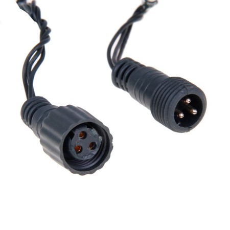 Garland “thread” 10 m, IP44, UMS, dark thread, 100 LED, yellow glow, 220 V-3
