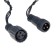 Garland “thread” 10 m, IP44, UMS, dark thread, 100 LED, yellow glow, 220 V