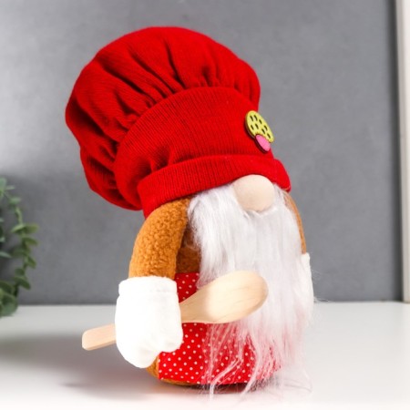 Interior doll "Dwarf in a cook cap" 25x7.5x10 cm-2