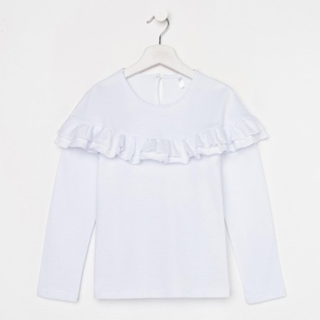 School blouse for a girl, white color, height 140 cm-3