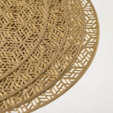 Set of serving napkins on the table "Sot", 4 pcs, d = 38 cm, gold color-5