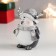 Polystone souvenir "Penguin in a scarf and cap with horns" MIX 8x7x4 cm