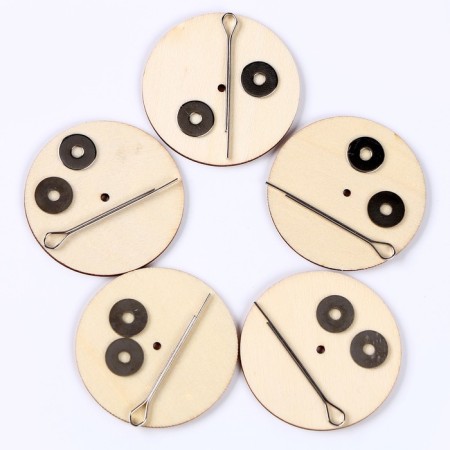 Fastards for the joints of toys, discs 20 pcs. 5 cm, washers 20 pcs., Shplint 10 pcs.-2