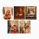 Set of mini-postcard New Year "Happy New Year!" retro, 35 pieces, 8 x 10 cm