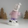 Souvenir Ceramics "A boy in a pink jacket, with a snowball" 10.3x7.3x16 cm