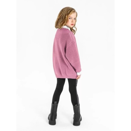 Свитер для девочки Amarobaby Knit Soft, рост 128 см, цвет розовый-5