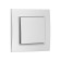 Tot Elegant switch, 10 a, 1 cl., Hidden, silver