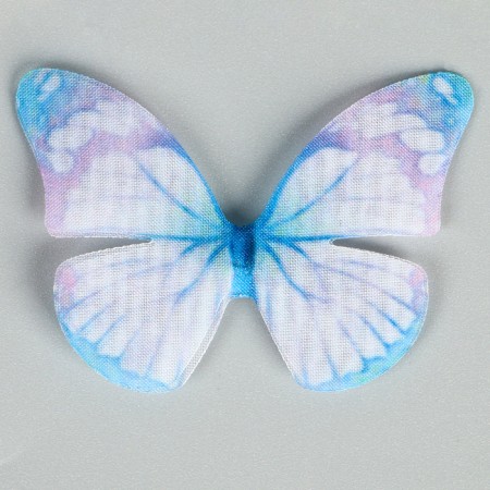Decor for creativity "Butterfly", two -layer, set of 12 pcs., Size 1 pc. - 5 × 4 cm, blue color-3