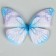 Decor for creativity "Butterfly", two -layer, set of 12 pcs., Size 1 pc. - 5 × 4 cm, blue color