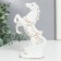 Souvenir Ceramics "Horse on the Highs" White with gold, 16x9x4.8 cm
