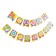 Paper garland on the tape "Happy Birthday", stars