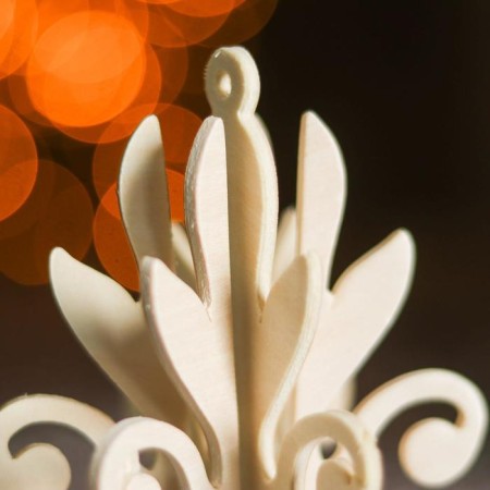 3D-model team wooden miracle-drive “Christmas tree toy. Snowflake # 6 "-1