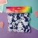 Hair elastic band "Mahrushka Sport" (set of 100 pcs) 1.5 cm, blue-white