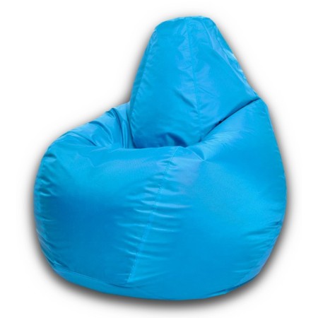 The hand-bag “pear” is positive, size l, diameter 80 cm, height 100 cm, oxford, blue color