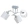 Iris chandelier 3he27 40W Belo-chromium 50x50x27 cm Bayerlux