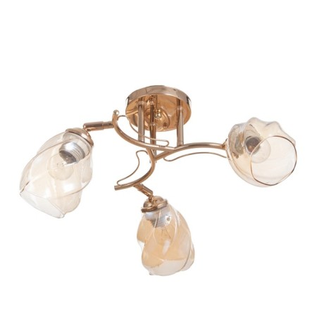 LUSTER "LOIS" 3x40W E27 gold 50x50x22cm