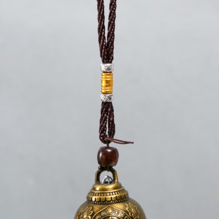 Metal bell "Buddha's head" 4.8x4.8x32 cm-1