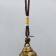 Metal bell "Buddha's head" 4.8x4.8x32 cm