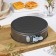 A set of baking forms “Elin. Circle ”, 3 subjects: D = 18/20/22x6.5 cm, removable bottom, anti -stick coating, black color