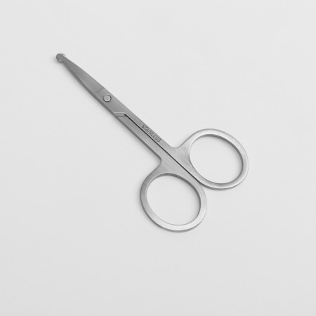 Safe scissors, straight, 9 cm, silver color-1