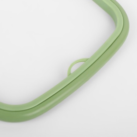 Embroidery hoops, flexible rectangle, 22 × 18 cm, olive color-1
