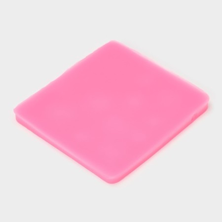 Mold "Snowflakes", silicone, 8.6 × 8.6 cm, pink color-3