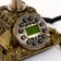 Retro-telephone "Ames", 18 x 24 x 25 cm, gilding