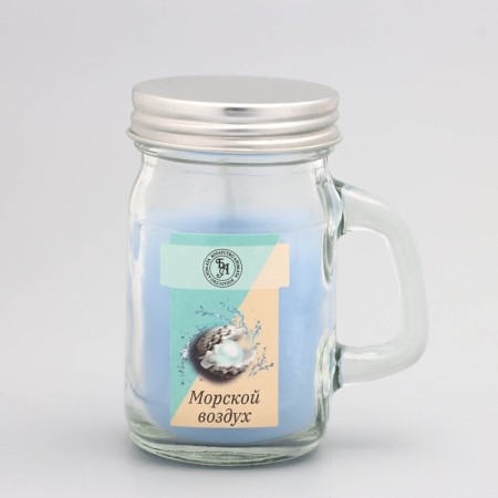 Aromatic candle in the Bank "Sea air", 7.2 x 8.5 cm, 190 g-3